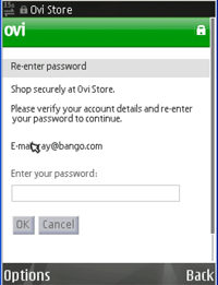 Nokia Ovi login screen to buy mobile content Why do I have to login before I can buy content?