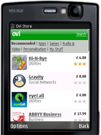 Nokia's Ovi content store Nokia's Ovi content store